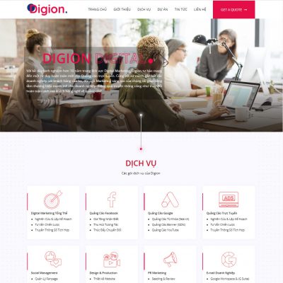 Theme wordpress dịch vụ agency