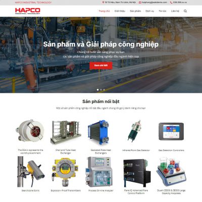 Theme wordpress bán máy công nghiệp, thiết bị công nghiệp