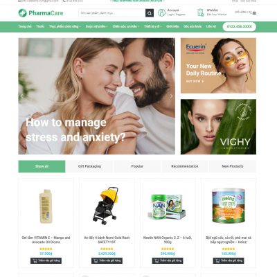 Theme wordpress nhà thuốc 06