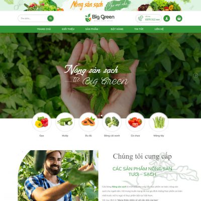 Theme wordpress nông sản 03