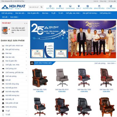 Theme wordpress đồ nội thất Hòa Phát